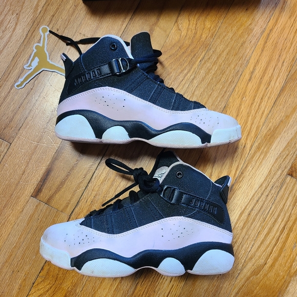 Jordan 6 Rings Black/Pink Foam Anthracite 1.5Y